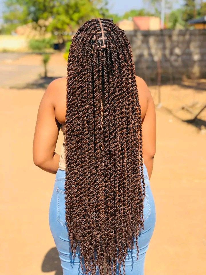 Beautiful Passion Twist protective hairstyle