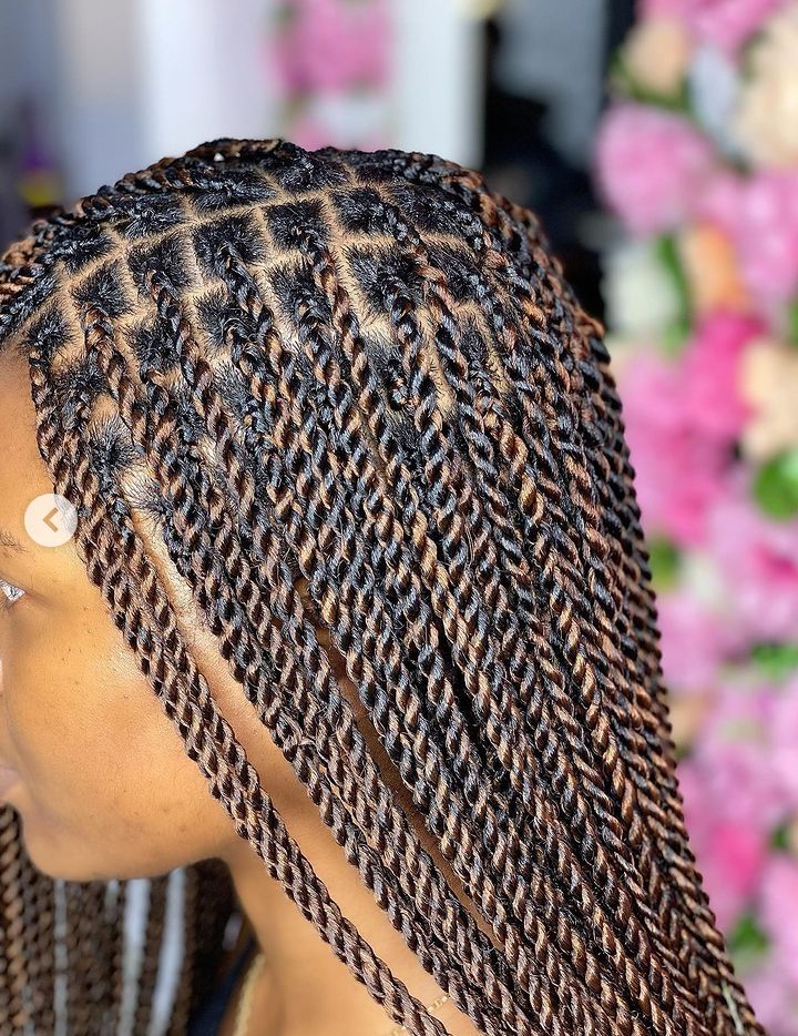 Beautiful Senegalese Twist protective hairstyle
