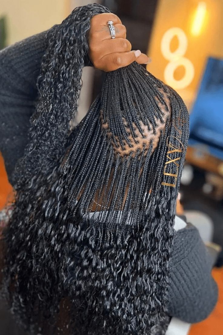 Beautiful Micro Braids protective hairstyle